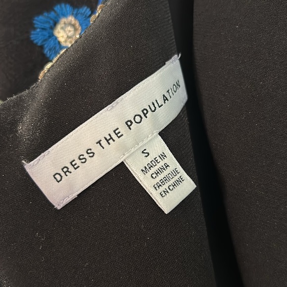 Dress the Population Blue Floral Midi Dress - Picture 9 of 10